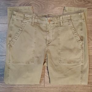 ❤ANTHROPOLOGIE LEVEL 99 SATEEN ANKLE PANTS 12 (31)